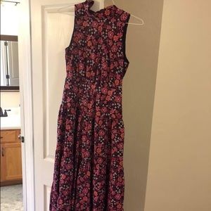 CHELSEA28 Floral Print Halter Neck Midi Dress